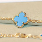 VCA CLOVER 20 MOTIFS TURQUOISE GOLD