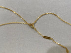 VCA CLOVER 25MM NECKLACE GOLD CARNELIAN