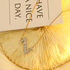 LOUIS VUITTON VOLT SILVER DIAMOND PEDANT NECKLACE