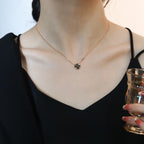 LOUIS VUITTON SUN PEDANT PINK GOLD 1 DIAMOND NECKLACE