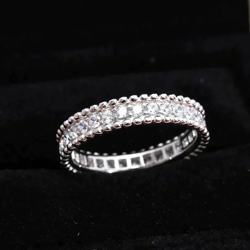 VCA PERLEE DIAMOND SILVER RING