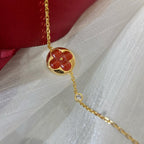 LOUIS VUITTON SUN PEDANT CARNELIAN BRACELET