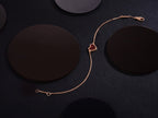VCA HEART CARNELIAN PINK GOLD BRACELET