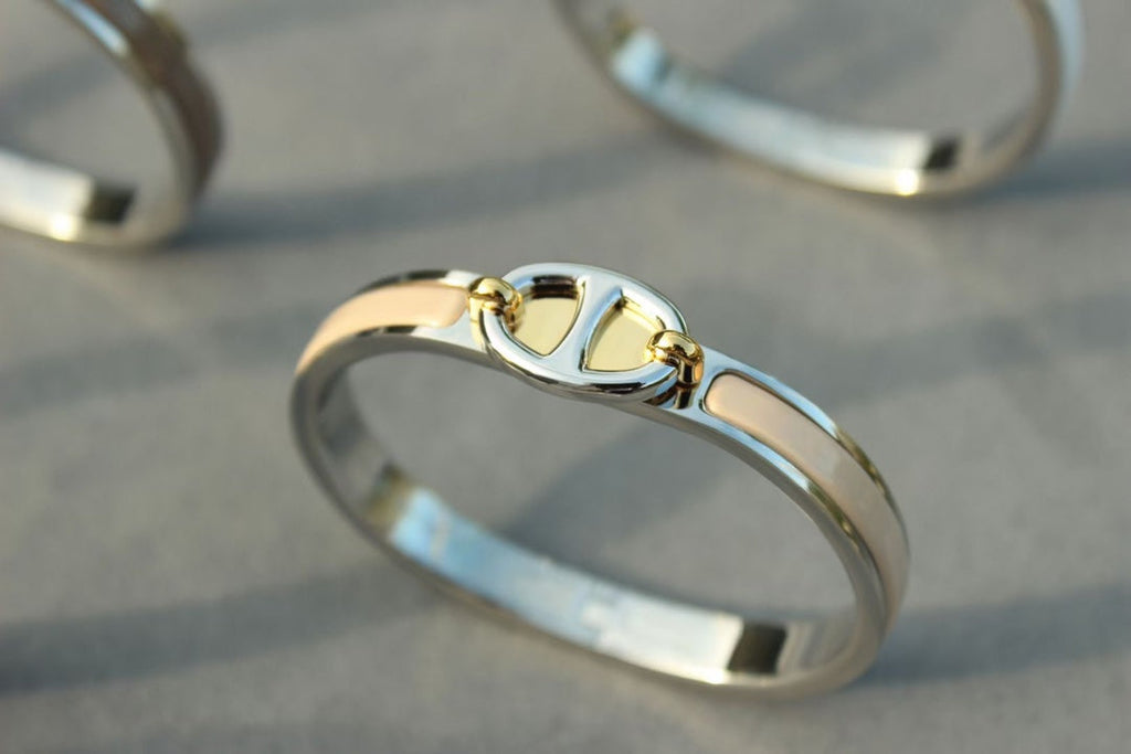 HERMES CLIC CHAINE SILVER BRACELET