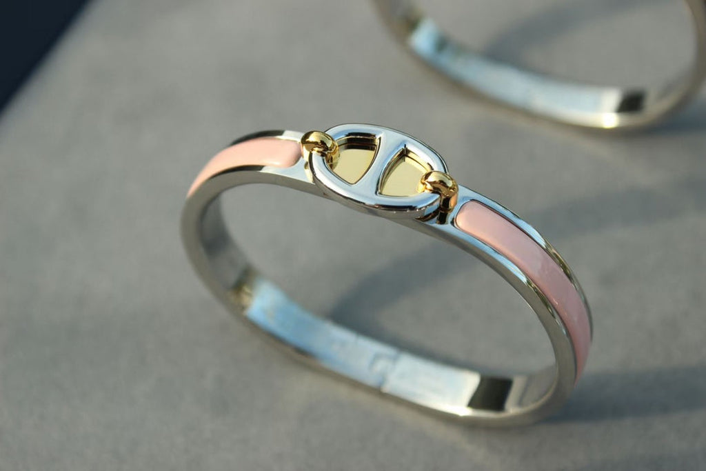 HERMES CLIC CHAINE SILVER BRACELET