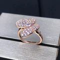 VCA BUTTERFLY PINK GOLD DIAMOND RING
