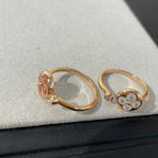 LOUIS VUITTON SUN 1 DIAMOND PINK MOP RING