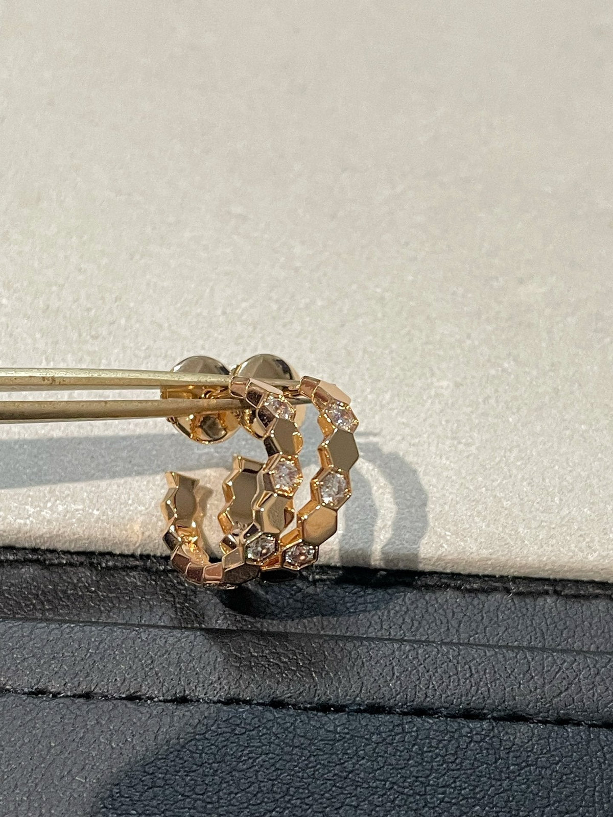 CHAUMET Hollow Design Four-Leaf Clover Flower Shape Earrings