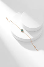 VCA CLOVER BRACELET MALACHITE 1 MOTIF