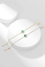 VCA CLOVER BRACELET MALACHITE 1 MOTIF
