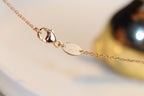 CHAUMET JEUX MALACHITE 1 DIAMOND PINK GOLD NECKLACE