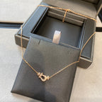 FRED FORCE 10 DIAMOND PINK GOLD NECKLACE MINI MODEL