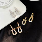 FRED FORCE 10 FULL DIAMOND DROP EARRINGS MEDIUM MODEL