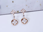 LOUIS VUITTON STAR AND SUN PINK GOLD MOP DROP EARRINGS