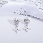 LOUIS VUITTON VIDYLLE SILVER DIAMOND MINI DROP EARRINGS