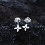 LOUIS VUITTON VIDYLLE SILVER DIAMOND MINI DROP EARRINGS