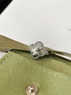 VCA CLOVER SILVER RING