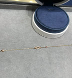 FRED FORCE 10 DIAMOND CHAIN LINK PINK GOLD BRACELET
