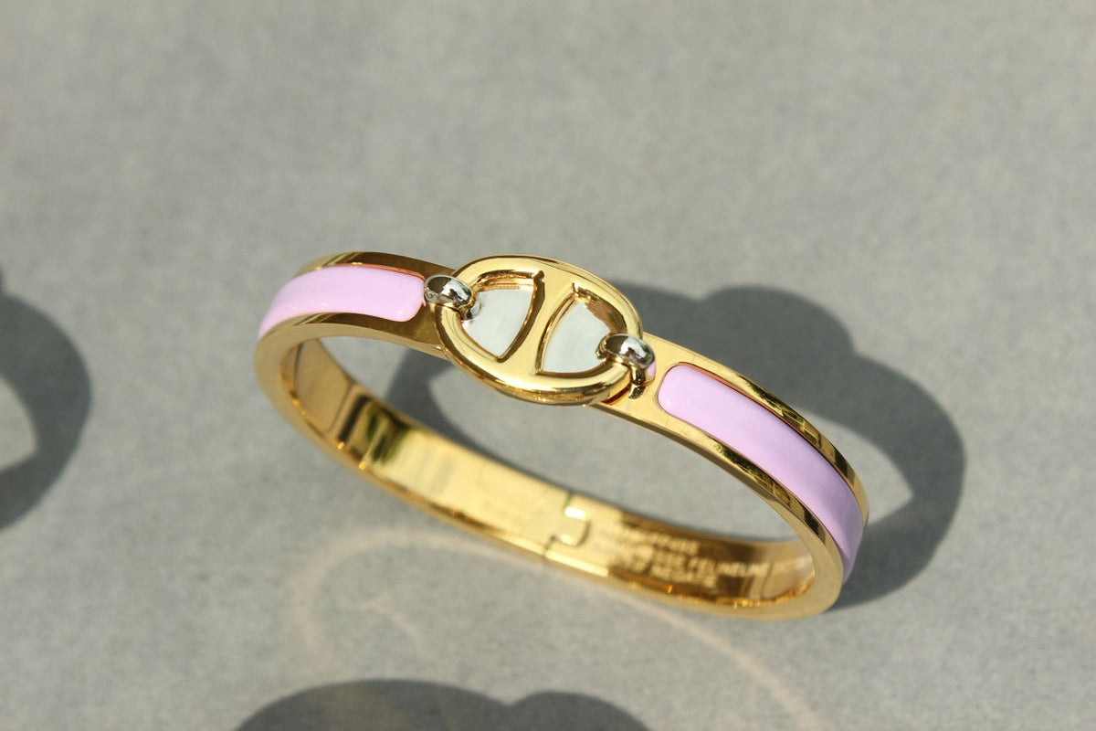 HERMES CLIC CHAINE GOLD BRACELET