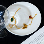 VCA LUCKY SPRING 5 MOTIF GOLD BRACELET