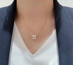 CHAUMET BEE LOVE DIAMOND PAVED 3 ROW NECKLACE