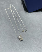CHAUMET BEE LOVE DIAMOND PAVED 3 ROW NECKLACE