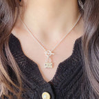 HERMES CONSTANCE PEDANT SILVER NECKLACE