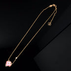 LOUIS VUITTON COLOR BLOSSOM PINK MOP SUN GOLD NECKLACE