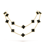VCA CLOVER 20 MOTIFS ONYX NECKLACE