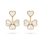 VCA CLOVER SWEET WHITE MOP EARRINGS