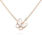 VCA BUTTERFLY MOP DIAMOND NECKLACE