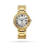 Ballon Bleu de Cartier 33 | 33mm, 18K Yellow Gold, Silver Dial, Yellow Bezel