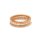 VCA PERLEE DIAMOND ROSE GOLD RING