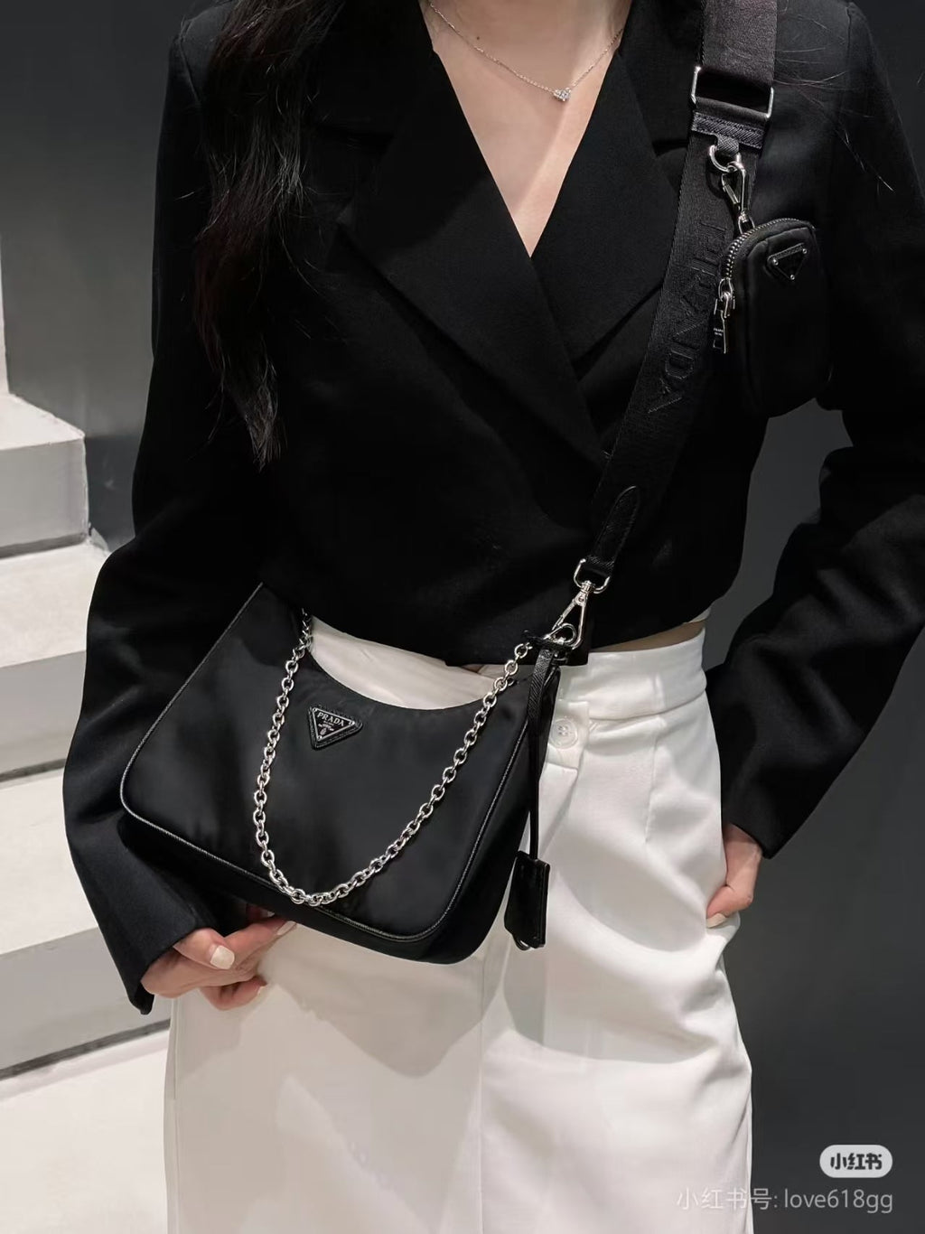 prada-re-edition-2005-nylon-shoulder-bag-black Shoulder