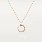 CARTIER JUSTE NECKLACE PINK GOLD DIAMONDS