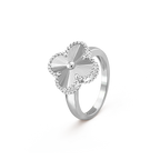 VCA CLOVER SILVER RING