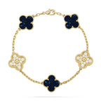 VCA CLOVER 5 MOTIF PIETERSITE BRACELET COLLECTION