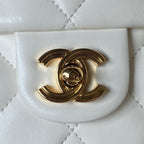 chanel-flap-bag-gold-top-handle-white-13x21x8cm Handle
