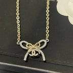 Chanel Double Knot Necklace Bracelet Earrings