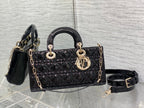 dior-lady-d-joy-medium-patent-black-leather-bag-26x6x14cm Handle