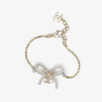 Chanel Double Knot Necklace Bracelet Earrings