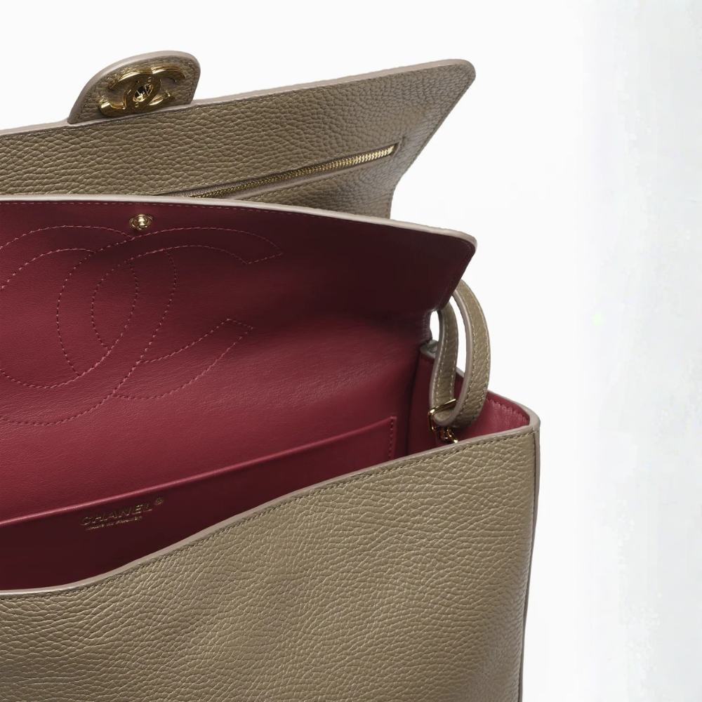 chanel-maxi-flapbag-gold-tone-1 Shoulder