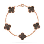 VCA CLOVER 5 MOTIF GRAY MOP BRACELET COLLECTION