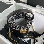 chanel-2020-tweed-soul-bucket-bag-black-copy Crossbody