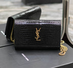 ysl-kate-croc-embossed-black-gold-hardware-23x14x3cm Crossbody