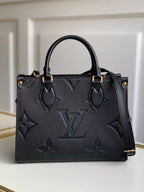 louis-vuitton-ebene-monogram-leather-bag Handle