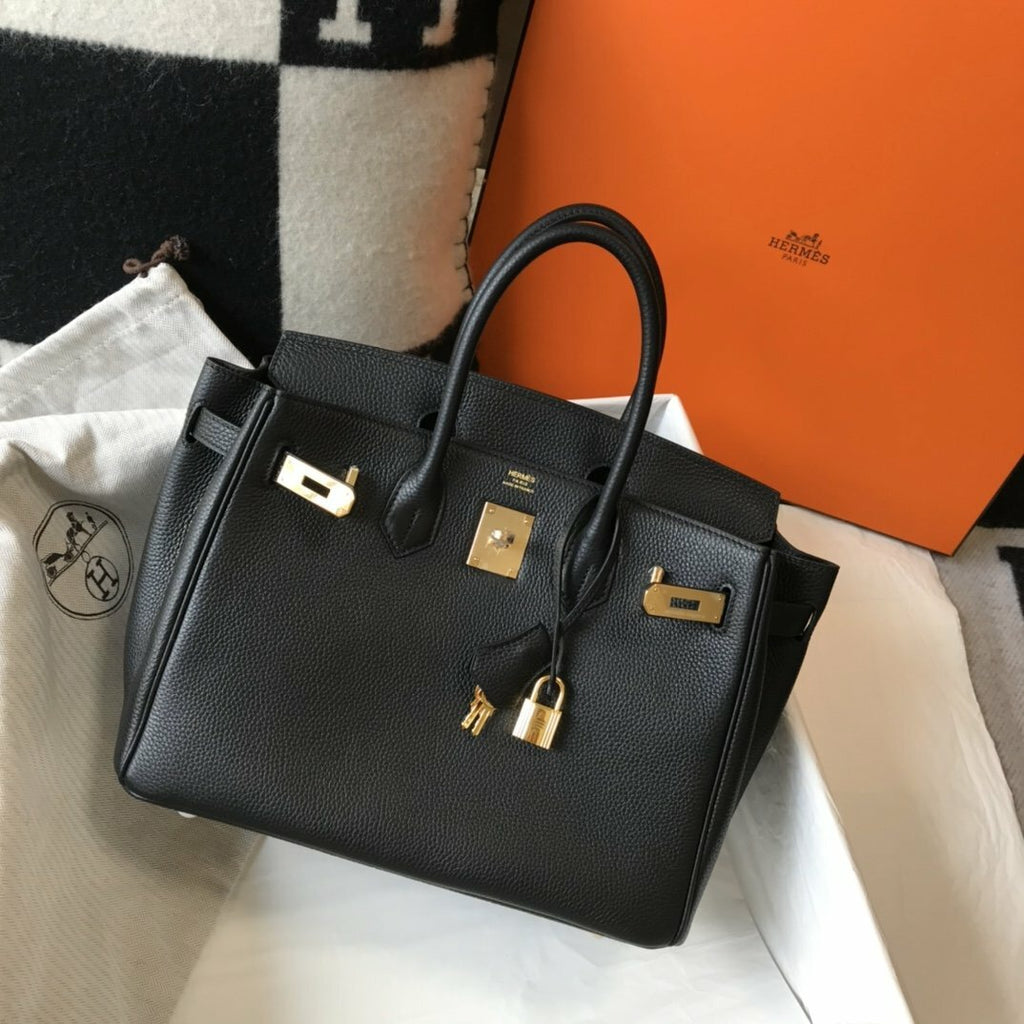 hermes-handle-bag-30cm-black Handle