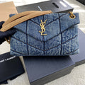ysl-puffer-denim-bag-29-17-11cm Crossbody