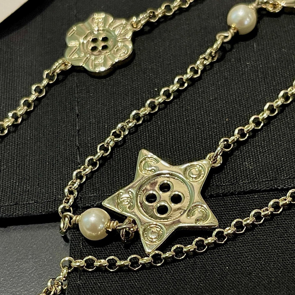 Chanel Star Sweater Chain Necklaces