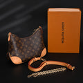 louis-vuitton-boulogne-monogram-canvas-shoulder-bag-classic-brown-with-vachetta-leather-trim-m45832 Shoulder
